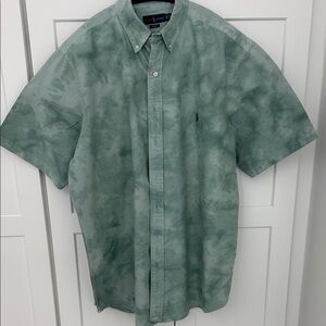 Ralph Lauren Men's Classic Fit Turquoise Button-Down Shirt